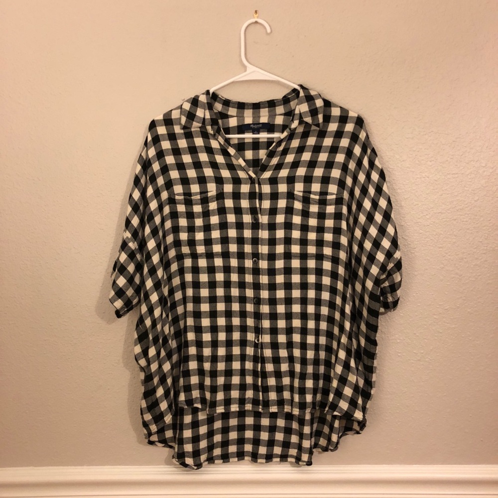 Madewell Plaid Top